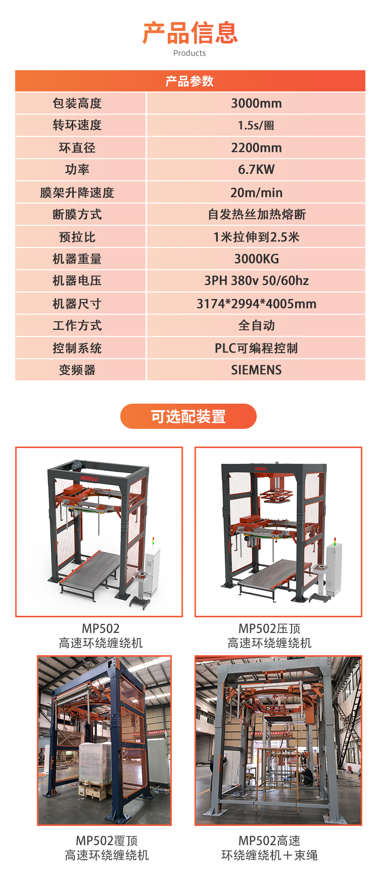 MP502P 自动压顶型高速环体缠绕包装机(图6)